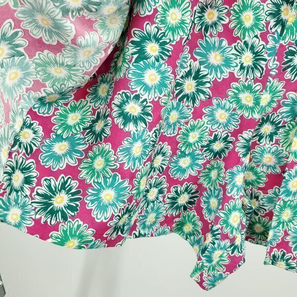 VTG 90s/Y2K High Rise Midi Skort 6/S Pink/Green Floral - Picture 7 of 14